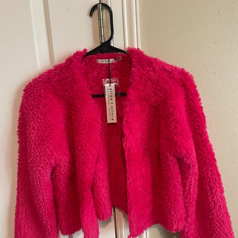 Alice and Olivia Hot Pink Coat